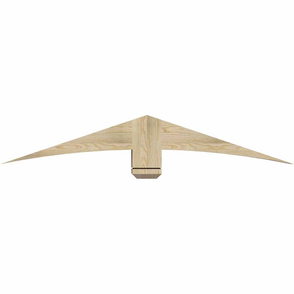 Ekena Millwork Bellingham Rough Sawn Timber Gable Bracket, Douglas Fir, 60"W x 10"H x 6"D x 6"F, 4/12 Pitch GBW060X10X0606BEL00RDF - main